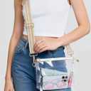 Clear Purse for Women - Stadium Approved Crossbody Bag, Small Stadium Bag for Concerts & Sports Events