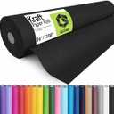 GUTAG 36" x 1200" (100') Kraft Paper Roll for Craft Bulletin Board Paper Art Table Covering Crafting Gift Wrapping Bouquet Packing Parcel 70GSM 50LB (Black, 36x1200)