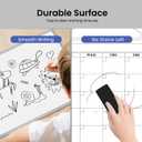 Monthly Calendar Dry Erase Board for Wall, 17"x13" Double-Sided Magnetic Calendar White Board with Cork, Silver Aluminum Alloy Frame Hanging Small Whiteboard for Office, Home, School