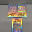 GLAMERMAID Press on Toenails, Pink Ombre Gel Glue on Toe Nails, Glossy Toe Nails Reusable UV Finish Fake Nails Acrylic False Nails Manicure Kits for Women Pack of 3