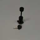 META Hardware Trailer Coupler Lock 1/4" Dia, Trailer Tongue Lock with 2-1/2 Inch Span Fits Latch-Type Coupler, Solid Coupler Lock with Keys for Towing Boat Truck RV Car Trailer