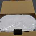 ELPHECO Automatic Motion Sensor Trash Can - 2 Gallon Slimline for Bathroom, Bedroom, Kitchen, Office - White with Gold Trim