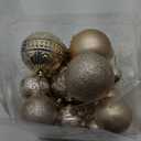 Christmas Ball Ornaments Champagne Christmas Tree Decorations with Hang Rope-36pcs Shatterproof Christmas Ornaments Set with 6 Styles in 3 Sizes(Small Medium Large)