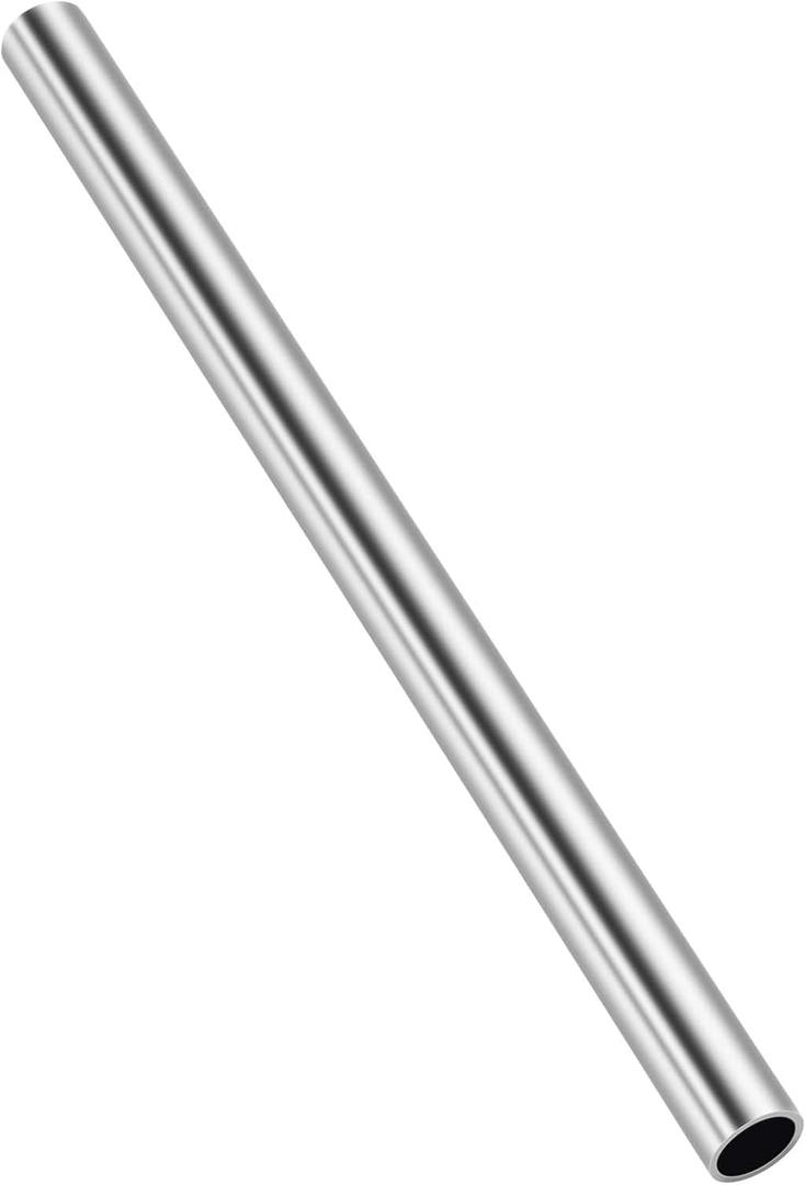 3/4 Inch (19mm) OD Round Metal Pipe, 304 Stainless Steel Tubing, 12" Length Weldable Industrial Straight Tube, 1 PCS
