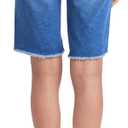 YMI Girls Girls Essential Cuffed Pull-on BermudaBermuda Shorts, Size 7 (Blue)
