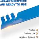 Aeagle 138971 Mulching Toothed Blades for Craftsman LT1000 LT2000 T110 YT3000 Husqvarna YTH22V42 YTH18542 YTA18542 YTH1542XP 42" Deck Riding Lawn Mower Tractor 532138971, 5 Point Star, 2 Pack Blue