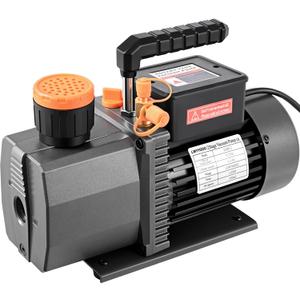 5 CFM 2-Stage HVAC Vacuum Pump, 1/2 HP Sparkless Motor, Deep Vacuum Pump for R32 R1234yf R410a R134a, Automotive AC & Mini Split Refrigeration System Evacuation