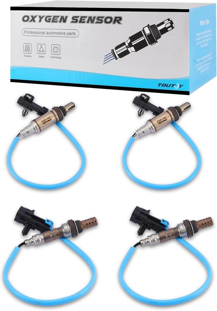 234-4012 234-4018 O2 Oxygen Sensor Upstream Downstream 4PCS for 1996 1997 1998 1999 2000 2001 2002 Chevrolet/Chevy Silverado 1500 Tahoe Express 1500 Suburban, GMC Yukon XL Sierra, Cadillac Escalade