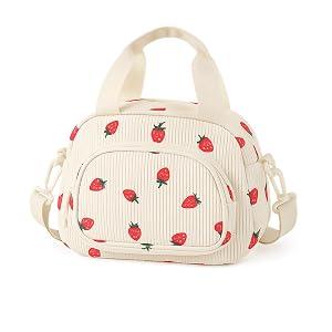 TAHAN Insulated Lunch Box For Girls Small Lunch Bag Adult Women Work Kawaii Tote For Teen School Cute Compact Lunch Pail Keep Warm Lunch Pale For Ladies Teacher