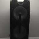 Audiobox ABX-214R Dual 12" Portable Bluetooth Speaker, Lightweight but Loud with BASS, RGB Party Lights, Wireless Microphone, Volume, Treble & Bass Controls, 37-Inch Tall