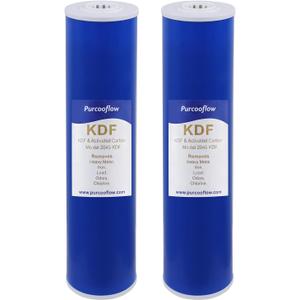 20x4.5 Inch KDF Water Filter, Heavy Metal Reduction (Lead, Mercury, Arsenic), Whole House Replacement Cartridge for 20" x 4.5" Housings