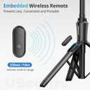UBeesize 62'' Magnetic Selfie Stick Phone Tripod with Wireless Remote, Extendable Cell Phone Tripod Stand, Compatible with MagSafe, Cellphone Tripod for iPhone 17 16 15 14 13 12 and Android Phones