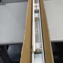 Lotus & Windoware Cordless, 2 Inch Faux Wood Blind, 34.5" Wide x 60" Long, Window Blinds, Blinds & Shades, Blinds for Indoor Windows, Embossed, Bright White