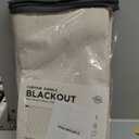 100% Blackout Shield Linen Blackout Curtains for Bedroom 96 Inches Long, Back Tab/Rod Pocket Living Room Drapes, Thermal Insulated Blackout Curtains 2 Panels Set, 50" W x 96" L,Cream