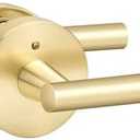 Gold Interior Door Handles, Brushed Gold Privacy Lever Door Handle, Heavy Duty Interior Bedroom Door Lever Pack, Gold Door Handles Interior for Bathroom