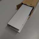 PVC Slide-On Door Bottom | Adjustable Plastic Weatherstrip Door Bottom with Drip Cap | 3 Feet (36-Inch) | for 1 3/4 Doors | White | Fits Gaps 3/8 to 7/8 | Made in The USA