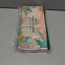 4-Pack Printed Taper Candles Unscented - Dripless & Smokeless 7-Hour Burn - 10" Hand-Poured Candles with Sunflower Design for Dining, Weddings (White/Pastel Yellow/Pink/Blue)