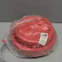 WELLIFE 120Pcs Red Plastic Dinnerware Set, Include 60pcs 9inch Dinner Plates and 60pcs 7inch Dessert Plates,Red Plastic Plates