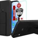 Compatible for G abb Phone 4 Case (NOT PRO) 2024 Stand Phone Case, Hide Folding Kickstand Silicone TPU Shockproof Protective Cover Case for G abb Phone 4 - Black