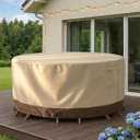 Patio Furniture Covers Waterproof, Outdoor Furniture Covers Waterproof Windproof with Padded Handles, Heavy Duty 600D Oxford Outdoor Table Chair Set Cover