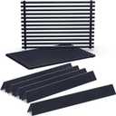 22.5" Flavorizer Bars & 17.5" Grill Grates for Weber Genesis Silver B/C, Genesis Gold Platinum B/C, Weber Spirit 300 with Side Knobs, Spirit 700, Grill Parts for Weber Spirit 900, Weber 7537 7525