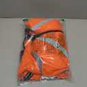 QBLEEV Dog Coat for Large Dogs, XL Dog Jacket for Winter Snow Waterproof with Built-in D-Ring Harness, Reflective Warm Thick Fleece Safety Vest, Cold Weather Snowsuit with Zip, Orange, XL