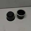 JoyTutus Cup Holder Insert 2pcs for RV Boat Car Couch Golf Cart, Elegant Chrome, Large Plastic Universal Drop in Cup Holder for Pontoon Table Sofa