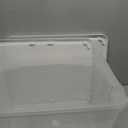 HOMZ 2-Pack Snaplock, Large Clear Plastic Storage Bins with Lids, 56 Quart, White
