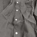 HOdo Big and Tall Mens Cotton Button Down Shirt Black 5XL