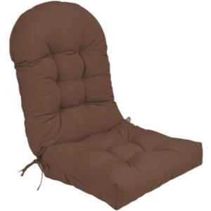 High Back Chair Cushion Chair Pad Outdoor Seat Back Chair Cushion Chaise Lounger Cushion for Outside, Brown