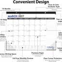 OuMuaMua Large Desk Calendar 2026-2027 - 19 Months from Jun. 2026 through Dec. 2027, 22 x 17 Inches Desktop Wall Calendar with Julian Date To-do & Notes, Corner Protectors for School Home Office