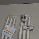 Homemory 6 Pcs Waxy Flameless Taper Candles with Remote, Led Candlesticks Classic Tall Candle, Flickering Battery Operated Taper Candles for Bedroom, Dining Room, White, 9.6 inches