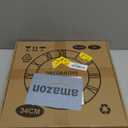 Maxstar Round Wall Clock for Living Room Decor Battery Operated Non Ticking Silent Vintage Black Metal Wood Clocks for Home Living Room Garden Farmhouse Office Kitchen Decoration -13 inch