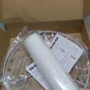 White Lamp Shade, Large Drum Lampshade 13" Top x 13" Bottom x 11" High (Spider), Replacement Lamp Shade Natural Linen Hand Crafted for Table Lamps Floor Lamps Chandelier Lamp, Easy Assembly Required