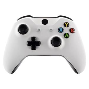 eXtremeRate Replacement Front Housing Shell for Xbox One S/X Controller, White Custom Faceplate Cover Case for Xbox Wireless Controller (Model 1708)