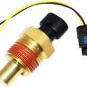 Temperature Sensor Sending Unit & Connector Pigtail Plug Q21-1002 Compatible with Peterbilt 379 Kenworth T600A T800 Differential Oil Temp Temperature Sensor Q211001 505-5401