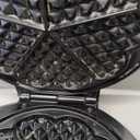 Mueller Heart 5 Waffle Maker, Waffle Iron, Adjustable Browning Control & Nonstick, Cool Touch Handle, Easy to Clean, Small Kitchen Appliances