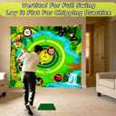 Golf Chipping Pomg Game with 80" x 80" Battle Target Mat Set