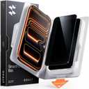 SMARTDEVIL 2 Pack Tempered Glass for iPhone 17 Pro Privacy Screen Protector, Military-Grade Shatterproof Protection, 9H Hardness, Anti-Spy Privacy Film, Fast & Easy Installation, Case Friendly Design