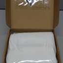 2-Pack Waterproof Crib Mattress Protector Cover Fitted - Quiet Baby Crib Mattress Pad Sheets, 52" x 28" Soft Quilted Cotton Baby Sheet, Machine Washable, Easy Fit, Durable (Soft White/Mavy)