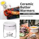 Luvan 33 Pcs Crab Crackers and Tools Set with 4 Crab Leg Crackers, 4 Crab Forks, 4 Lobster Shellers, 4 Butter Warmers, 1 Seafood Scissors, 14 Tealight Candles, 2 Crab Grabber-Seafood Boil Party Supply