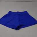 Pink Queen 2 Piece Bathing Suits for Women Adjustable Strap Top Drawstring High Waisted Bikini Shorts Swimsuit with Pockets (Medium, Sapphire Blue)