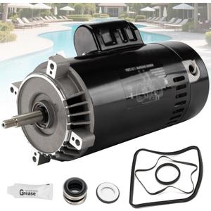 UST1152 Swimming Pool Pump Motor Kit 1.5HP, 115/230V Round Flange Pool Pump Motor Replacement for Hayward/Super Pump/Super II/Northstar and Jacuzzi Magnum Pumps