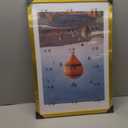 Wood 16x24 Picture Frame with 14x20 Mat Gold, Display 14x20 with Mat or 16x24 Without, Wood 16 by 24 Photo Frame, 16 x 24 Frame for Wall Hanging Display, Gold