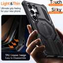 for Samsung Galaxy S25 Ultra Case with Stand an Magnetic | Military Grade Tough & Durable | Samsung Galaxy S25 Ultra Phone Case with Magnets | 2026 Upgrade |