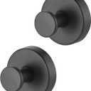 Suction Cup Hooks for Wreaths on Glass, 2025 New No Drill Suction Cup Hooks for Shower Wall Hanging Towels, Suction Cup Wreath Hanger Holder for Glass Door Window Mirrors Bathroom (Black)