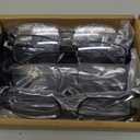 HIGHLIKE Reading Glasses Men, Metal Stainless Flex Readers with Soft Cases, Clear Lens Blue Light Glasses (4 Pack: 2 Black, 2 Gunmetal)