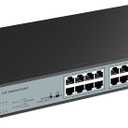 SODOLA 24 Port 2.5Gb Umanaged Switch, 24X2.5G Base-T Ports, 2X10G SFP, 160Gbps Switching Capacity, Port Isolation, / IU Rack-Mount/ Fanless/ Plug & Play Multi-Gig Unmanaged Ethernet Switch
