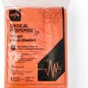 Medline Orange Blanket 50 x 80, Throw