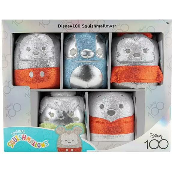 Disney 100 Original Squishmallows 5 Pack - 5" Plush